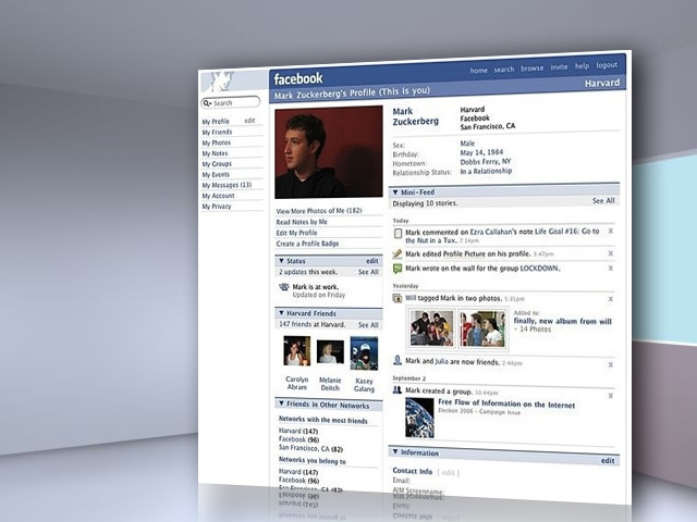 A Facebook fejlődése - 2006