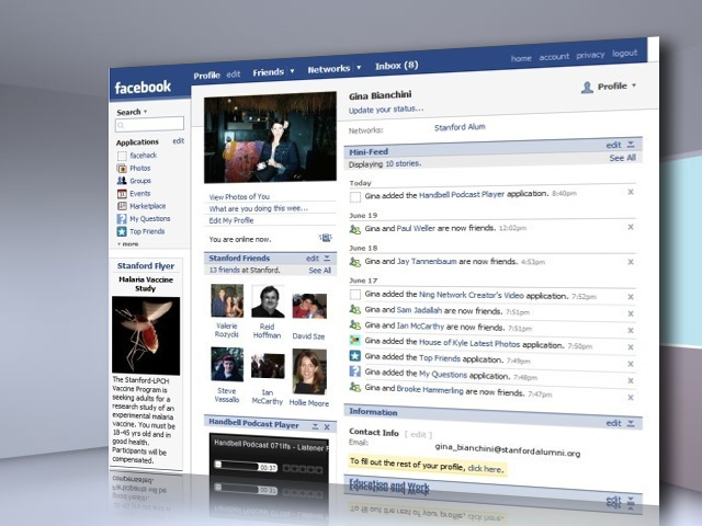 A Facebook 2007-ben