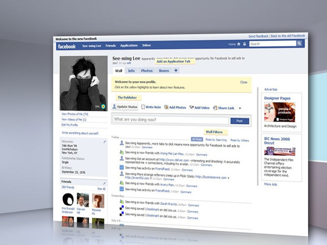 Facebook 2008-ban